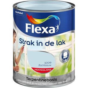 Flexa Strak In De Lak Hoogglans - Zachtblauw - 0,75 liter