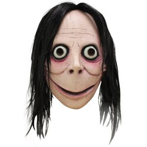 Ghoulish Hoofdmasker Momo Met Haar Halloween Masker voor bij Halloween Kostuum Volwassenen - Latex One-size