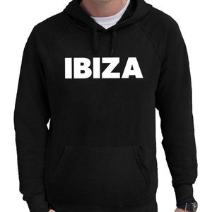 Ibiza party/hippie eiland hoodie zwart heren - zwarte Ibiza sweater/trui met capuchon XL