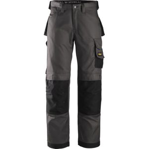 Snickers 3212 Werkbroek met Holsterzakken, DuraTwill - Gemeleerd grijs/Zwart - 104