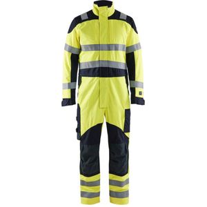 Blaklader Multinorm Inherent overalls 6089-1512 - High Vis Geel/Marineblauw - D104