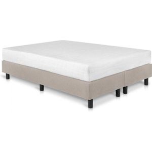 Boxspring Student Basic Beige - 130x200 cm - Pocket matras 7-zones