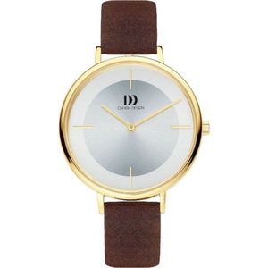 Danish Design IV15Q1185 horloge dames - bruin - edelstaal doubl�