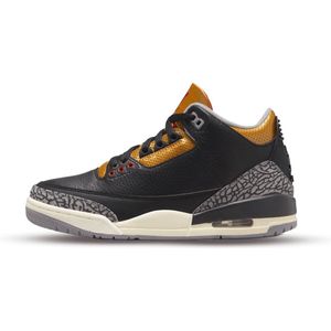 Air Jordan 3 'Black Cement Gold - Maat EU36.5 - CK9246-067 - goud - zwart - sneakers