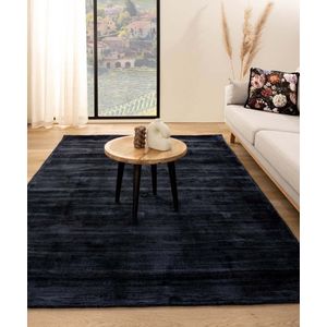 Viscose vloerkleed - Glamour marineblauw 300x400 cm