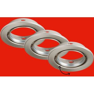 Briloner Leuchten RENG - inbouw armatuur - 7110- 032 - set van 3 - lichtbron niet inbegrepen - GU10 fitting - IP23 - Ø8,6 x 6,5 cm