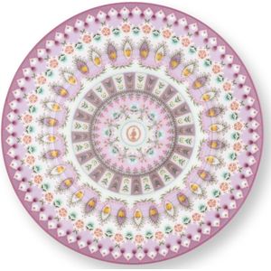 Pip Studio Lily & Lotus - gebaksbord ⌀17cm - Moon delight multi - Lila - roze
