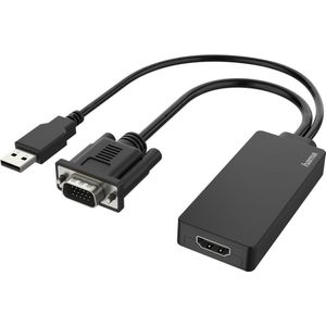 Hama Video-adapter VGA+USB-stekker - HDMI™-aansluiting Full-HD 1080p