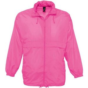 SOLS Unisex Surf Windbreaker Lichtgewicht Jasje (Neonroze)