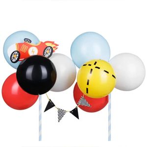 Partydeco - Ballon Cake Topper Race Auto (29 cm) (Robin)