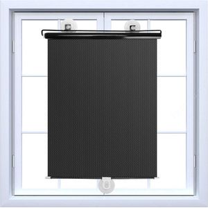 Verduisterend Rolgordijn voor Dakramen met Zuignap, Hitte- en Koudbestendig PVC Stof met Aluminium Coating