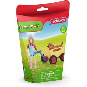 schleich FARM WORLD - Uitje met de bolderkar - Speelfigurenset - Kinderspeelgoed voor Jongens en Meisjes - 3 tot 8 jaar - 42543