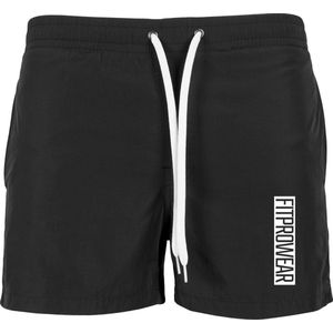 FitProWear Heren Zwembroek BLOCK - Zwart - Maat L - Swimshort - Zwembroek - Zwemshort - Heren Zwembroek - Zwemkleding - Zwemmen - Strandkleding - Short