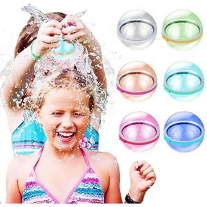 Soppycid® Herbruikbare Waterballonnen (2 stuks) - zelfsluitende waterballonnen - waterbal - buitenspeelgoed - waterspeelgoed