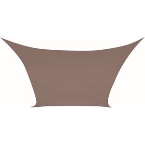 Perel Schaduwdoek, waterafstotend, 3.6 x 3.6 m, 160 g/m², polyester, vierkant, taupe