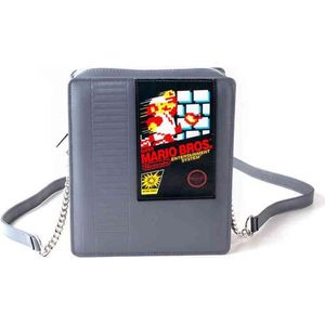 Nintendo Super Mario Schoudertas Super Mario Bros Cartridge Grijs