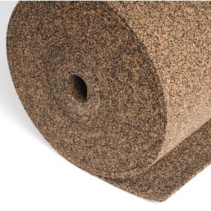 Rubberkurk ondervloer rol - 10m² dikte 3mm - geluid en trillingsdemping