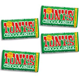 Tony's Chocolonely Melk Hazelnoot Chocolade Reep - 4 x 180 gram