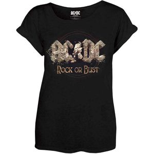 AC/DC - Rock Or Bust Dames T-shirt - XL - Zwart