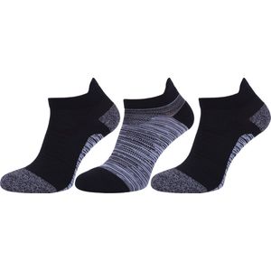 3x OEKO-TEX zwart-grijze sokken