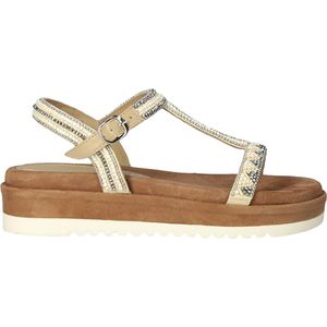 Platform Sandals T-Strap Beads