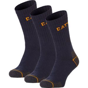 Caterpillar Heren Werksokken Navy Blauw 3-Pack - Maat 46-50