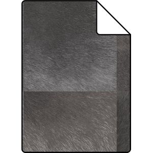 Proefstaal Origin Wallcoverings behang dierenhuid motief donkergrijs - 26,5 x 21 cm - 347327-S