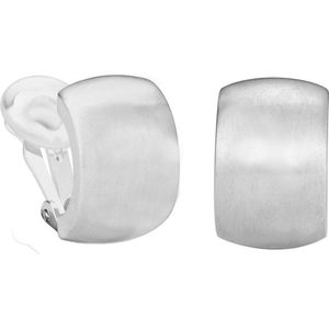 Traveller Clip Oorbellen - Oorclips Dames - Zilverkleurig - Mat - Halve Oorringen - 155850