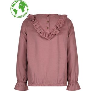 Meisjes blouse ruffel - Lilac