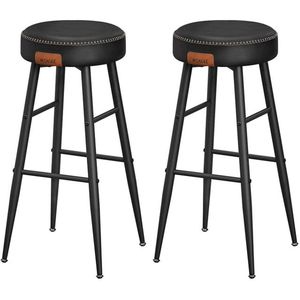 FURNIBELLA-EKHO Collectie – Barkrukken Set van 2 | Basic Zwart | Modern & Stijlvol