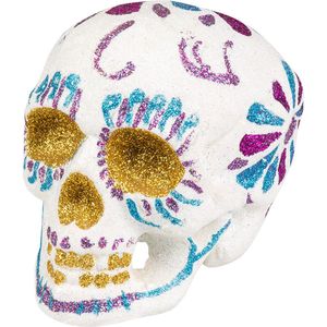 Boland - Sugar skull Glitter wit Wit - Horror - Horror