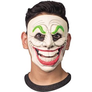 Partychimp Latex Masker Enge Clown Masker Halloween Masker voor bij Halloween Kostuum Volwassenen Scary Clown Killer Clown - Latex - One Size