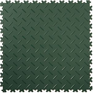 PVC kliktegel diamant | Groen | Set 10 tegels | Per 2,5m² | 50x50cm | Dikte 4mm