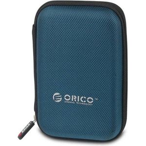 Orico - Draagbare beschermhoes / beschermtas voor een 2.5 inch harde schijf - Inclusief ruimte voor accessoires - Vochtbestendig, stofdicht en antistatisch -  Blauw