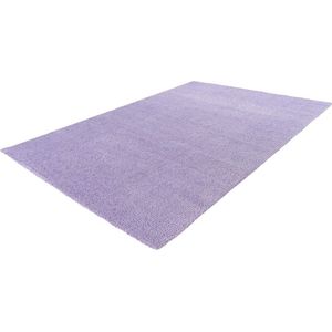 Lalee Dream- Hoogpolig vloerkleed- scandinavisch- effen- shaggy- superzacht- polyester- uni kleur- trendy- modern- 120x170 cm lavendel paars
