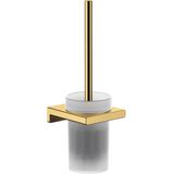 Hansgrohe AddStoris toiletborstel met wandhouder 10,5x12x34,2cm polished gold optic