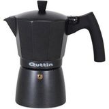 Italiaanse Koffiepot Quttin Darkblack Inductie Zwart