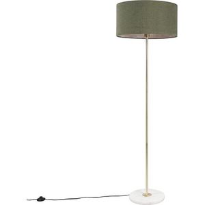 QAZQA Kaso - Moderne Vloerlamp - Staande Lamp - 1 Lichts - H 1650 Mm - Groen