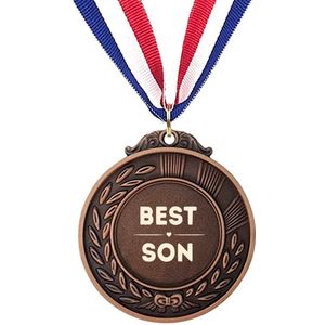 Akyol - beste zoon medaille bronskleuring - Zoon - familie mensen met een zoon - cadeau