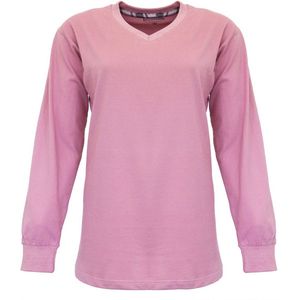 Irresistible - Mix & Match - Dames Pyjama Top - Roze - 100 % Katoen. Maat L