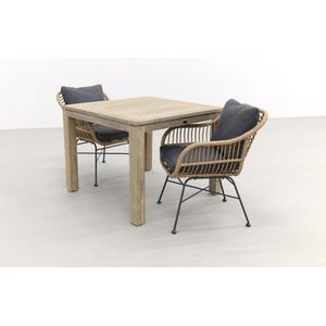 Margriet Naturel/Rome grey 100 cm. - tuinset 3-delig