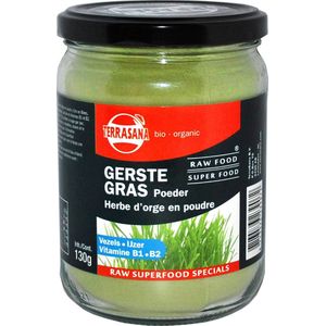 TerraSana Gerstegras poeder in glas bio (130g)