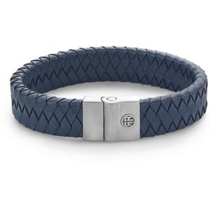 Rebel & and Rose - Armband - Fulletal Premium 15mm Blue - RR-M0049-S Heren