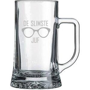 Gegraveerde bierpul 50cl De slimste Juf