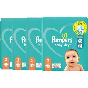 Pampers Baby Dry Mid Pack Maat 3 - 4x34 stuks