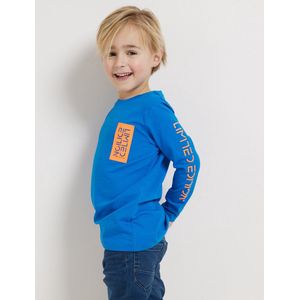 TerStal Jongens / Kinderen Europe Kids Top Tekstprint Mouw Blauw In Maat 134/140