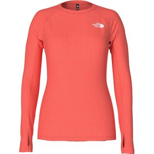 The North Face Thermoshirt - Dames - Womens Pro 120 Crew - - - Stralend Oranje - S