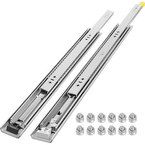 Ladegeleiders - Rolgeleiders - soft close - set van 2 - 61 tot 122 cm - 113