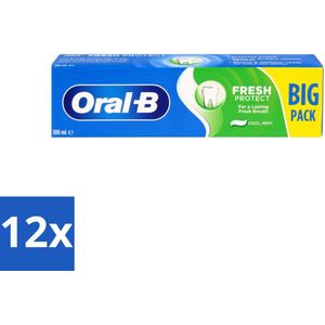 Oral-B - Fresh Mint - Tandpasta - Verfrissend - 100 ml - Voordeelverpakking - 12 stuks