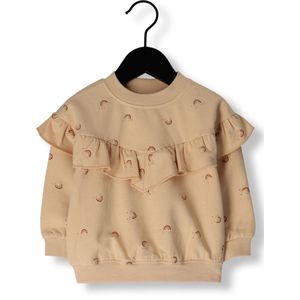 Quincy Mae Ruffle Fleese Sweatshirt Truien & Vesten Unisex - Sweater - Hoodie - Vest- Beige - Maat 92/98